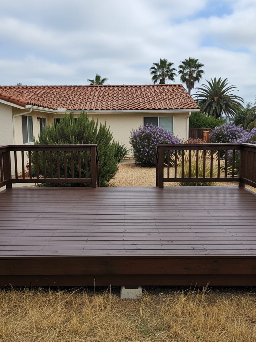 Custom Deck Design completed by Charis Deck Solutions in Los Angeles, CA