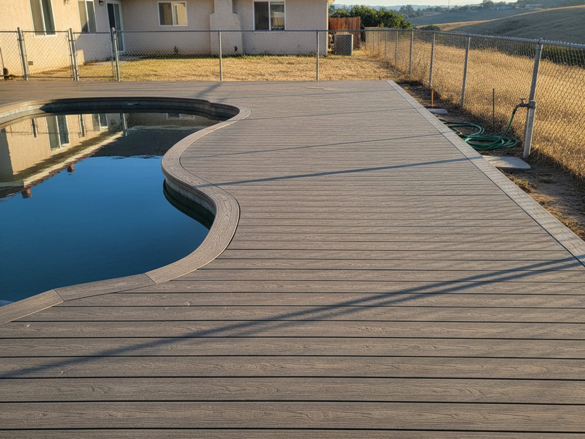 Custom Deck Design completed by Charis Deck Solutions in Garden Grove, CA